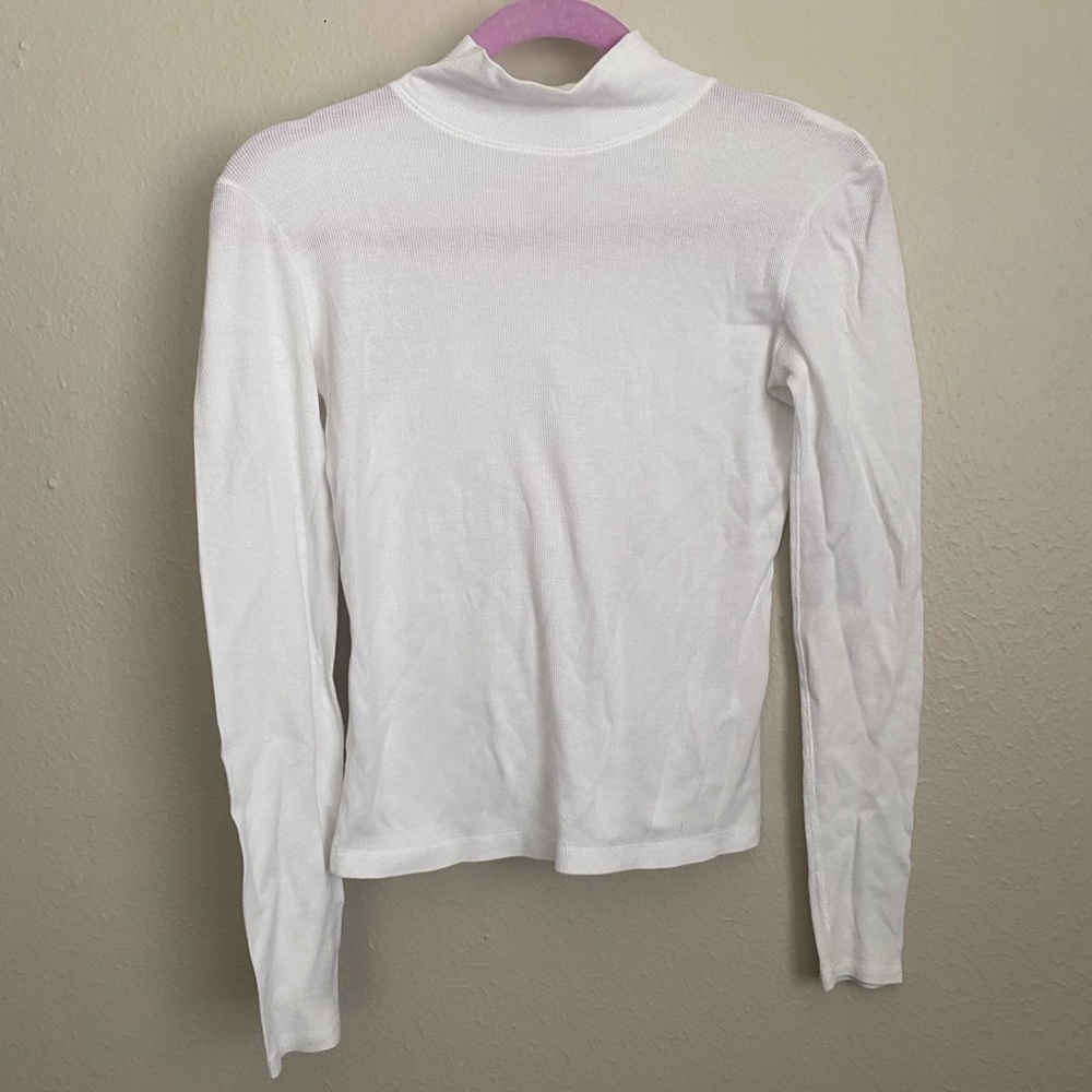 Rag & Bone The Slub Turtleneck Slim Fit Top XS - Picture 2 of 7